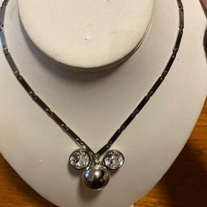 Disney Maui  Couture Minnie  Necklace with Crystal Accents ears